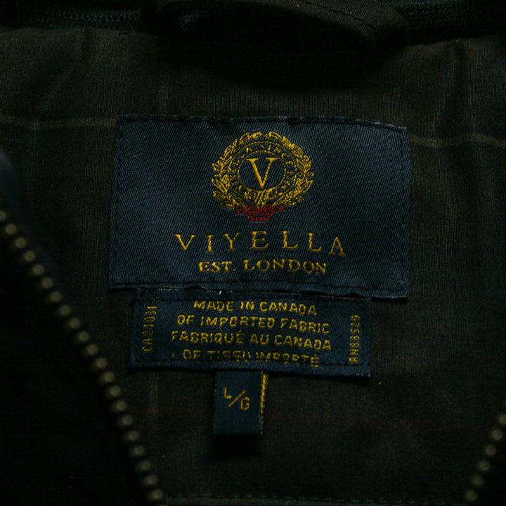 Logo de la Veste en coton ciré à carreaux subtils par Viyella