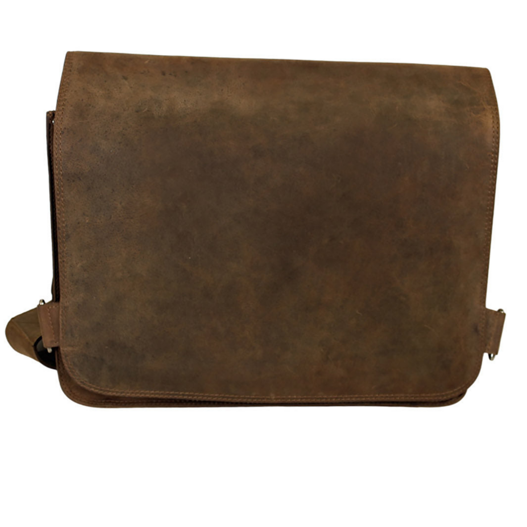 Classic buffalo leather messenger bag